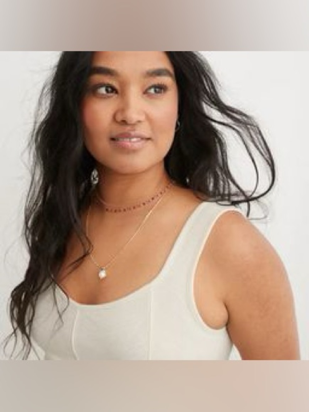 Aerie Ribbed Corset Cropped Tank
